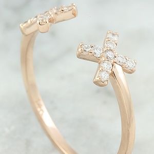 0.10 Carat Diamond 14K Rose Gold Ring
